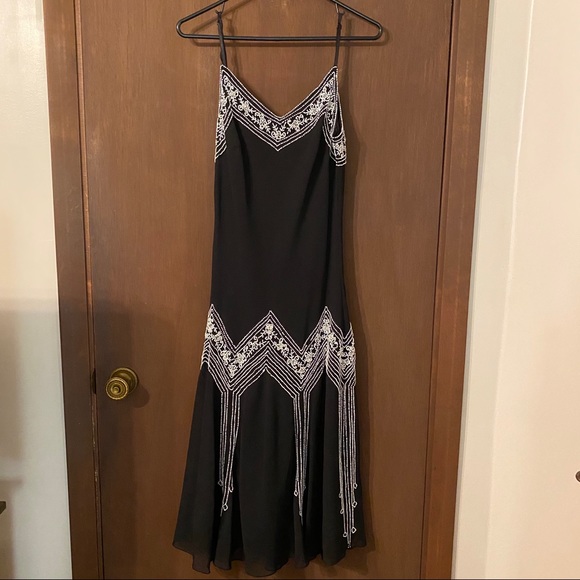 Dress Barn Dresses & Skirts - Dressbarn Collection black beaded midi dress